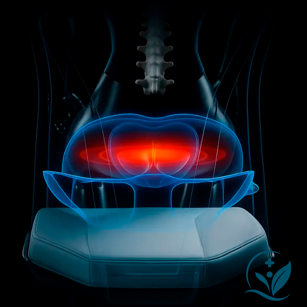 Almofada Ortopédica Massageadora Para Cóccix e Coluna