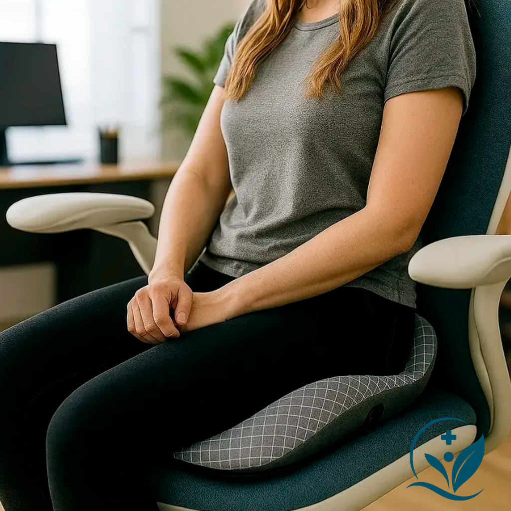 Almofada Ortopédica Massageadora Para Cóccix e Coluna