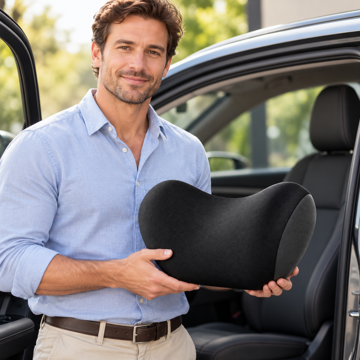Encosto Ergonômico Para Assento de Carro