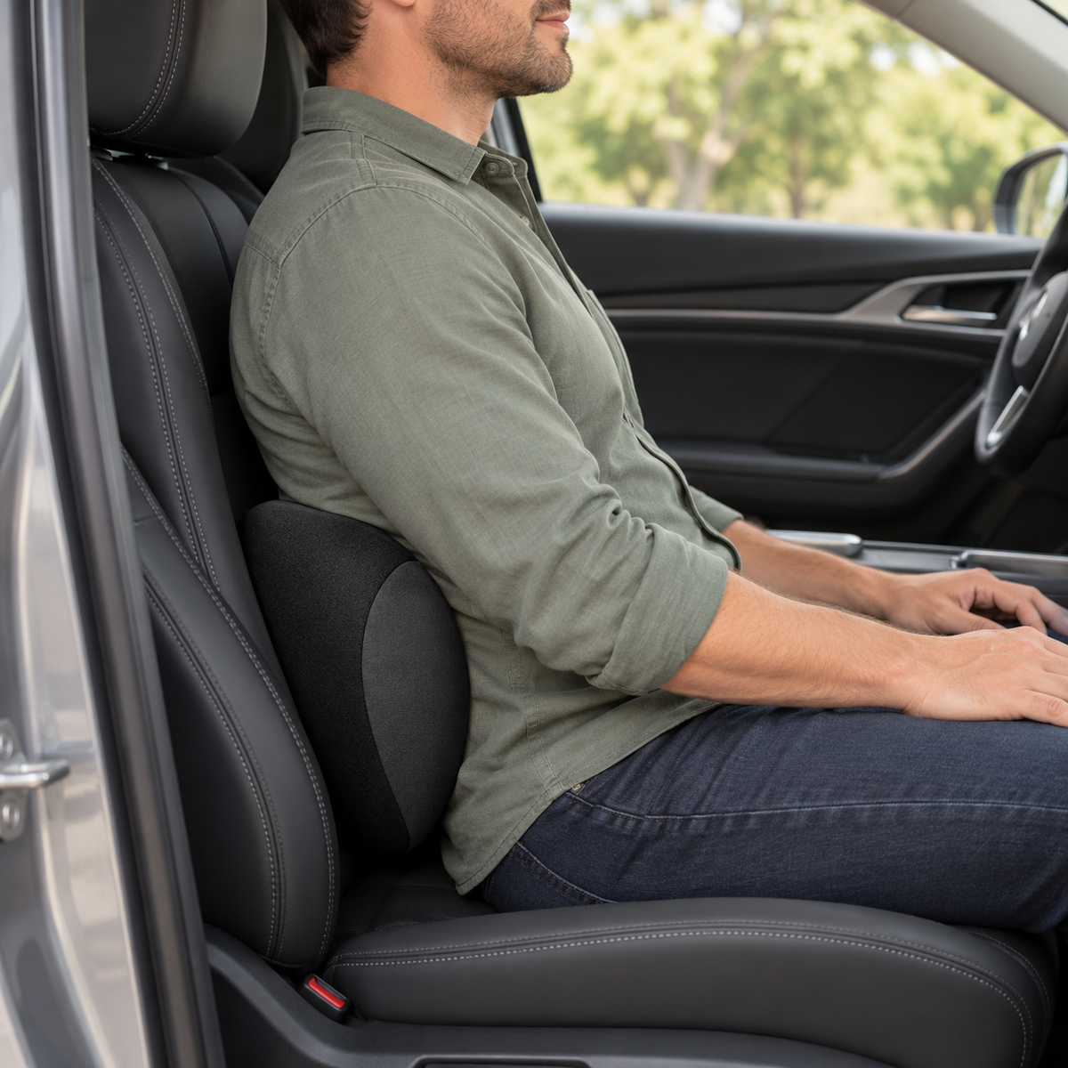 Encosto Ergonômico Para Assento de Carro