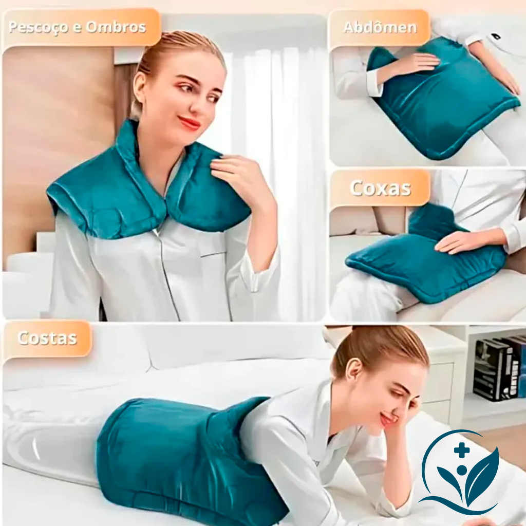Manta Cervical com Aquecimento – Relaxamento para Pescoço e Ombros