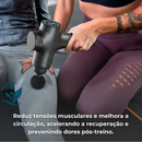 Pistola Massageadora Profissional – Alívio Muscular Profundo em Minutos