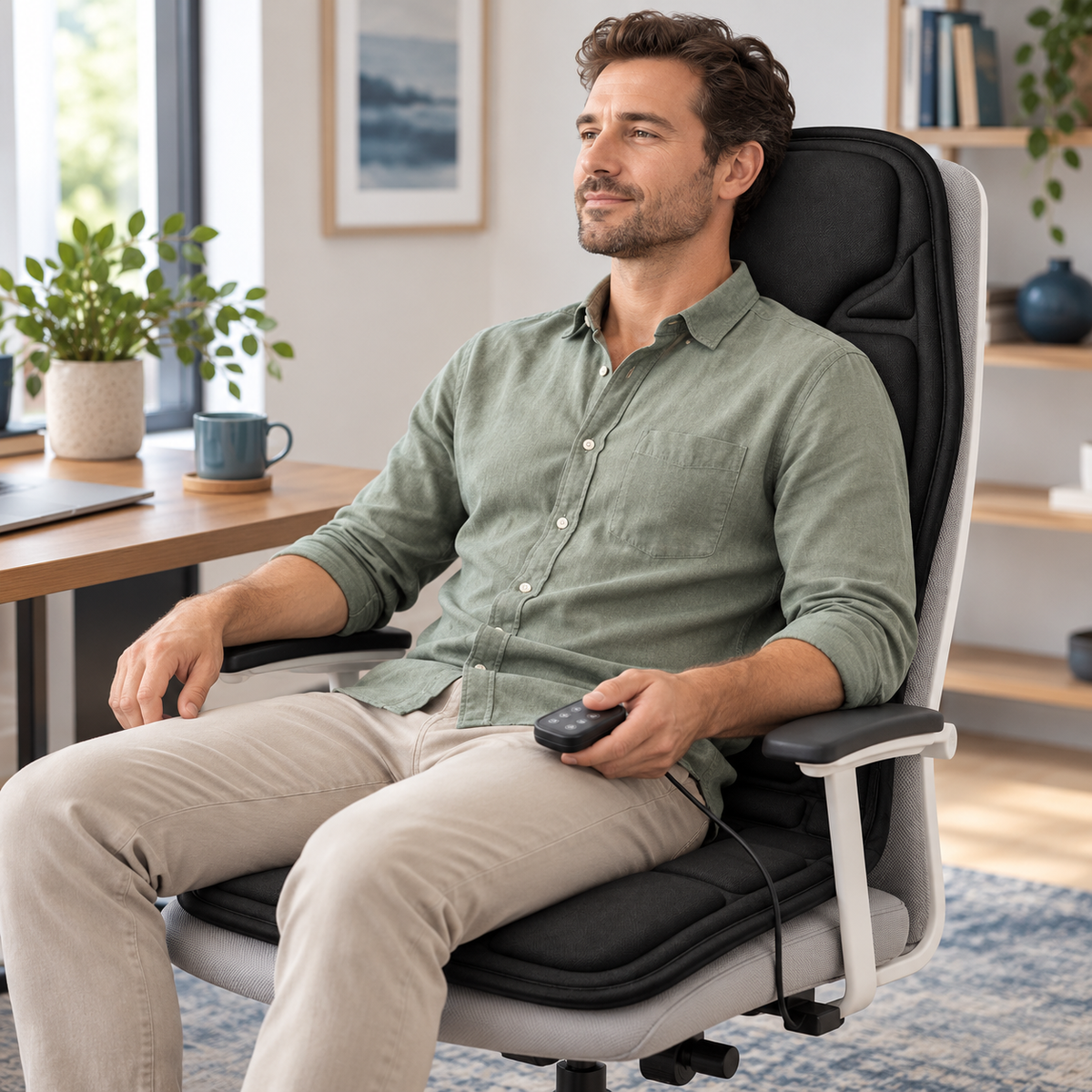 Almofada de Massagem Portátil com Aquecimento