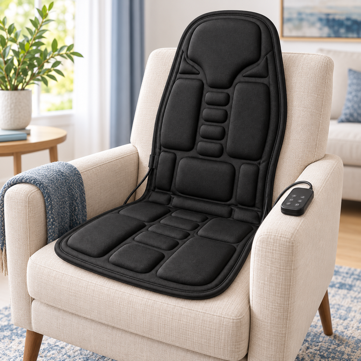 Almofada de Massagem Portátil com Aquecimento