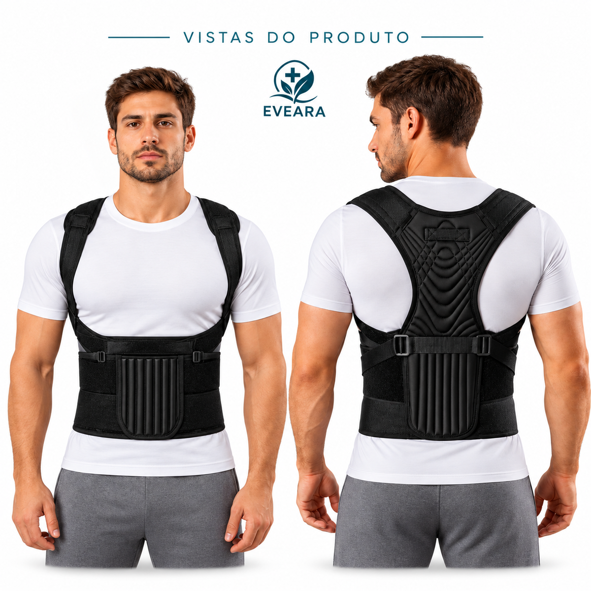 Corretor Postural Hidrolight Support — Suporte Lombar e Dorsal