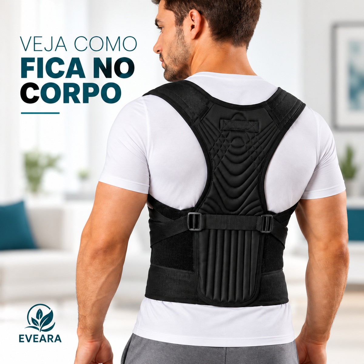 Corretor Postural Hidrolight Support — Suporte Lombar e Dorsal