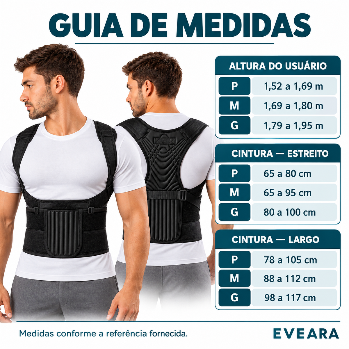Corretor Postural Hidrolight Support — Suporte Lombar e Dorsal