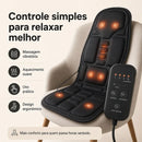 Almofada de Massagem Portátil Com Aquecimento — Relaxamento Profundo em Qualquer Lugar