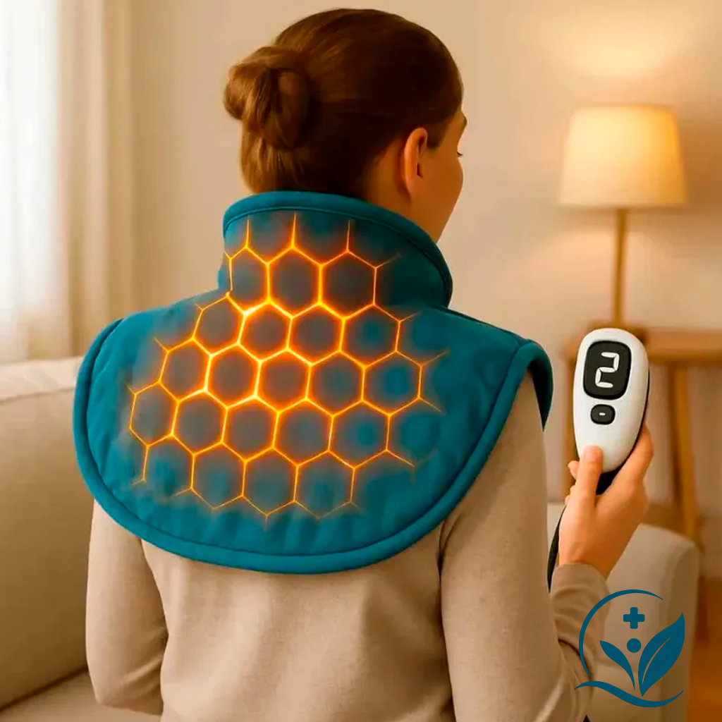 Manta Cervical com Aquecimento – Relaxamento para Pescoço e Ombros