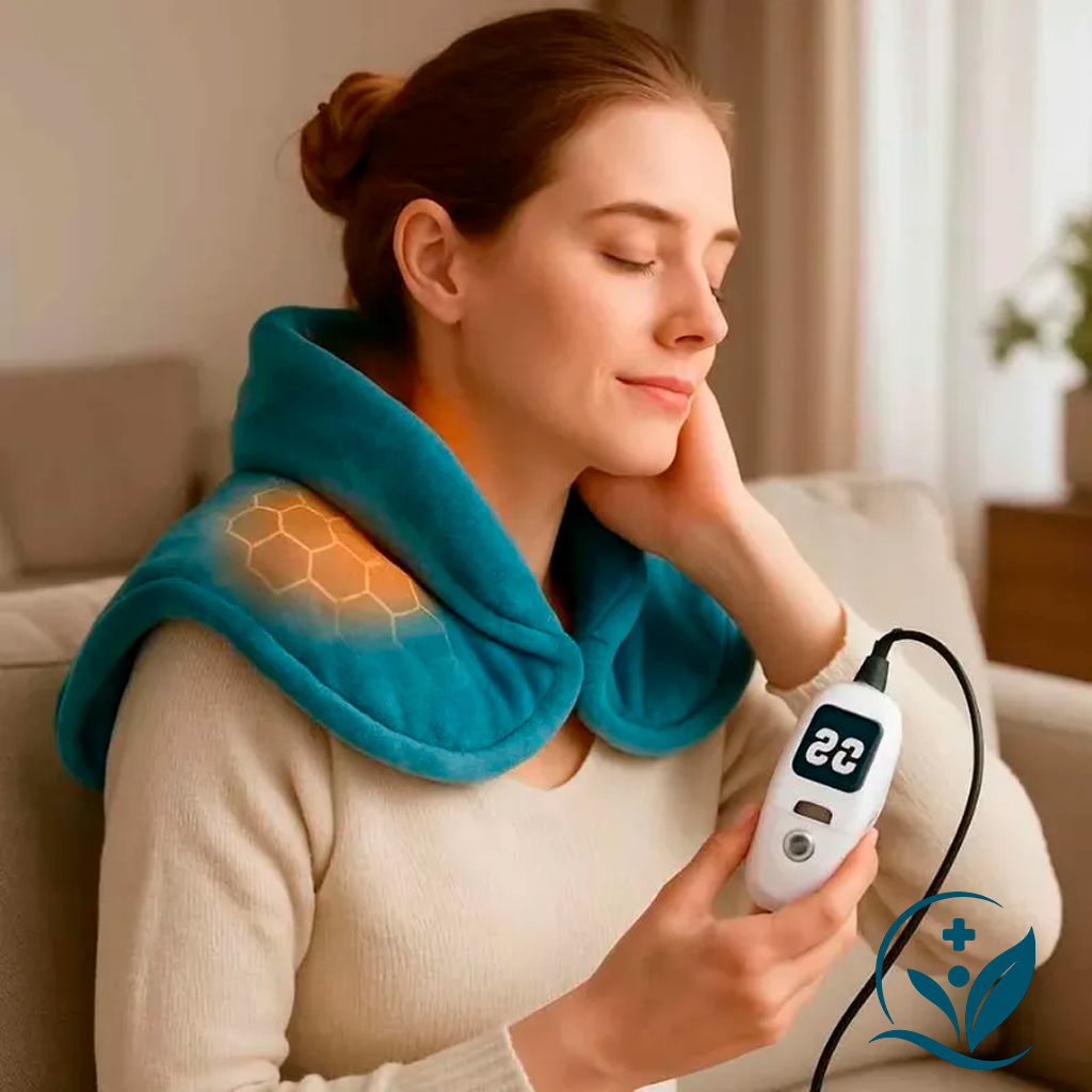 Manta Cervical com Aquecimento – Relaxamento para Pescoço e Ombros