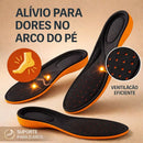 Palmilha de Gel Ortopédica Anatômica – Alívio para Pés Cansados em Longas Jornadas de Trabalho